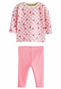 Next 6 PIECE SET STANDARD - Leggings - Hosen - tan brown hot pink