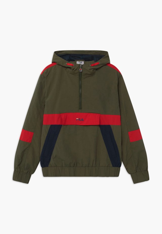 LAZARO HOODED - Veste de survêtement - grape leaf/true red/black iris