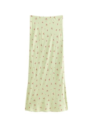 New Look, FLORAL DITSY PRINT BIAS CUT MIDI SKIRT - Maxi skirt - green pattern