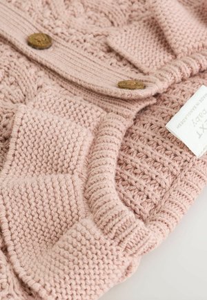 Next REGULAR FIT - FRILL COLLAR  - Strickjacke - pink