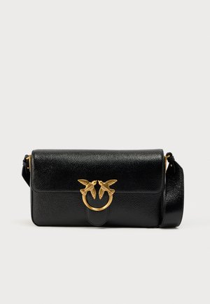 LOVE ONE SLOUCHY CLASSIC MEZZO - Torbica - nero/antique gold-coloured