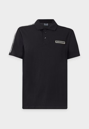 EA7 Emporio Armani, TRAIN LOGO SERIES TAPE - Poloshirt - black