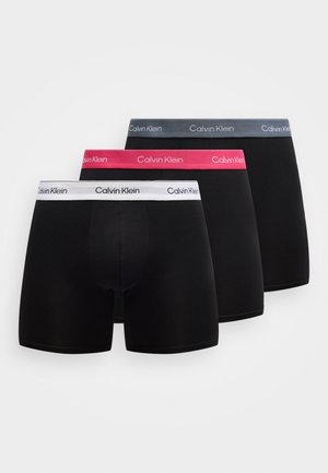 3 PACK - Chiloți boxer - black/turbulence/white