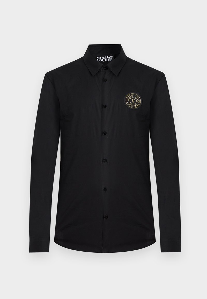 Versace Jeans Couture PATCH EMBLEM - Camisa - black/gold-coloured/preto ...