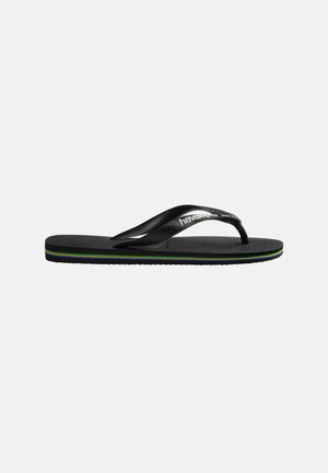 BRASIL LOGO UNISEX - T-bar sandals - black