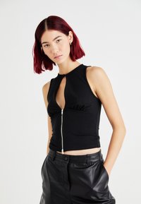 Weekday IRMA ZIP SLEEVELESS - Top - black