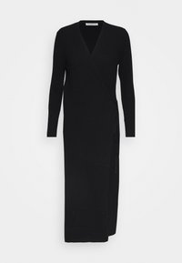 WRAP DRESS - Strikkjoler - black
