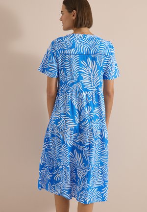 Cecil, MIDIKLEID MIT SPLIT NECK UND PRINT - Robe de jour - ethereal blue