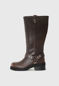 Bottes de cowboy / motard - dark brown