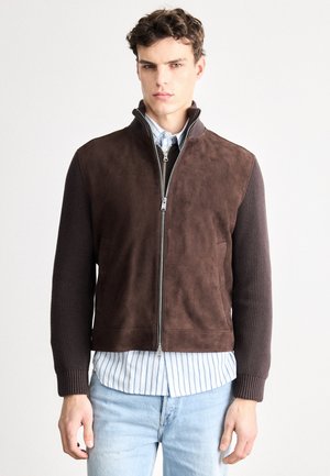 MAVEN - Jachetă piele - dark brown