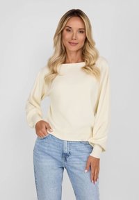 RESPECT BOAT NECK - Džemperis - cream