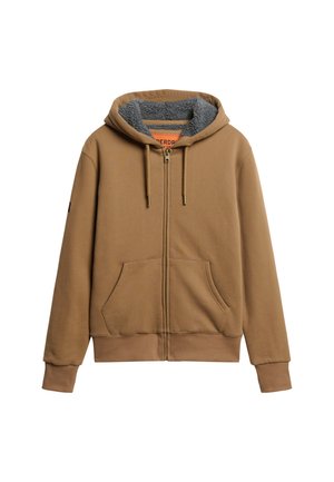 Superdry & Co BORG  - Sudadera con cremallera - caramel brown