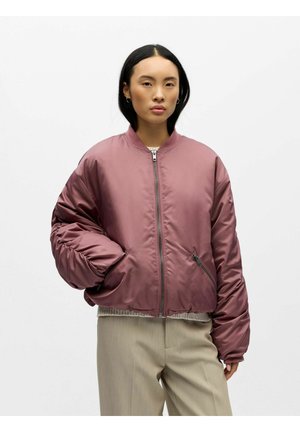 GLÄNZENDE - Bomberjacke - rose brown