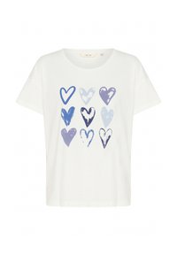 Unselected, blue painted hearts