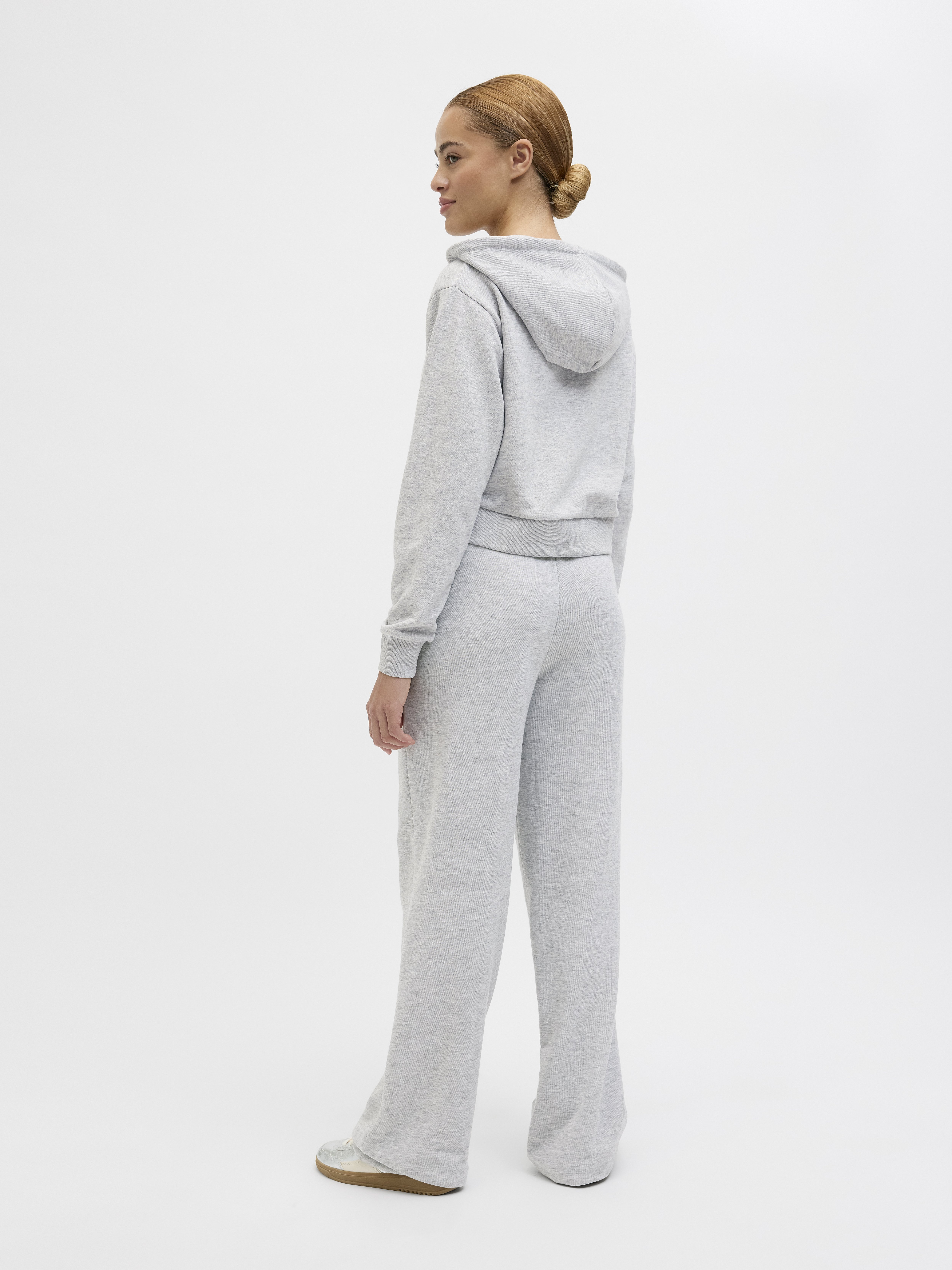 JJXX JXALFA REG WIDE PANT - Tracksuit bottoms - light grey melange
