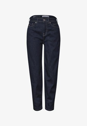 Street One, HIGH-WAISTED BARREL-LEG JEANS IN A LOOSE FIT - Jean boyfriend - rinse blue washed