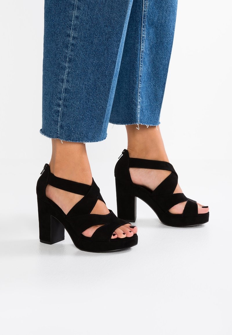 New Look Sandales à talons hauts - black