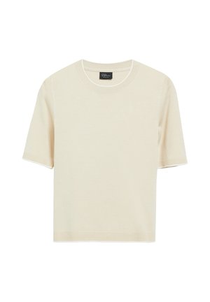 s.Oliver, STRICKPULLOVER - Print T-shirt - beige