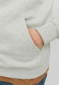 Jack & Jones JORDALSTON BRANDING HOOD - Hoodie - white melange