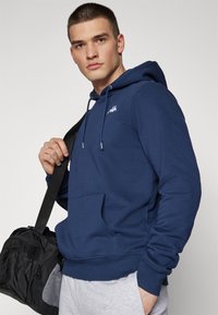 Kappa HOODED SWEATSHIRT SMALL LOGO - Džemperis su gobtuvu - dress blues