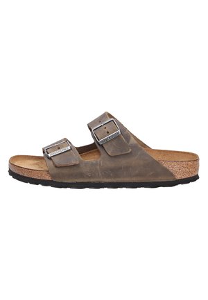 Pantolette flach - fadedkhaki