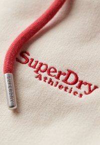 Superdry & Co ESSENTIAL BASEBALL - Sudadera con cremallera - oatmeal cranberry crush red