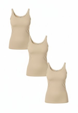 3ER PACK - Maglietta intima - beige