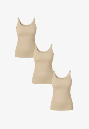 3ER PACK - Caraco - beige
