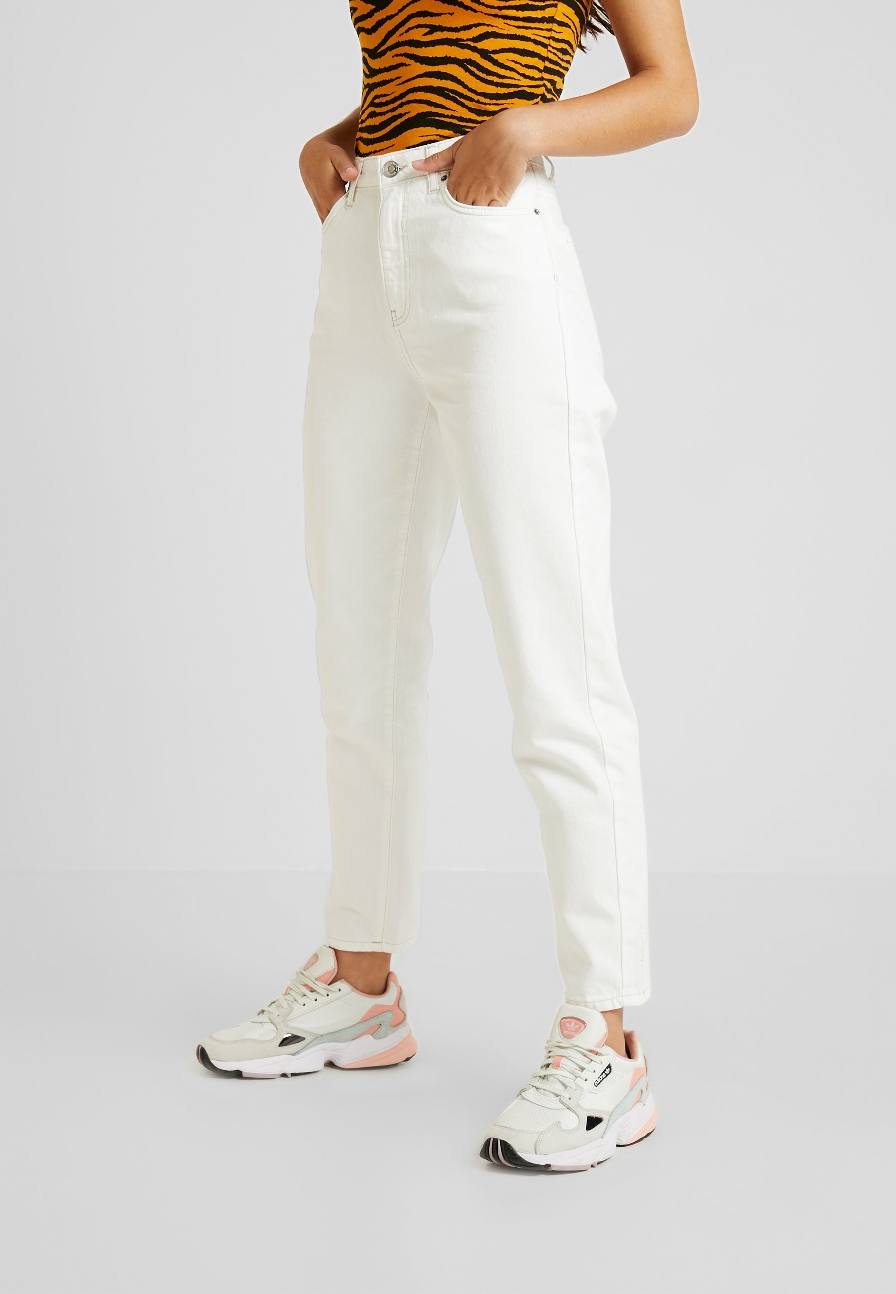 Gina Tricot Jeans baggy white denim/bianco denim (Second hand