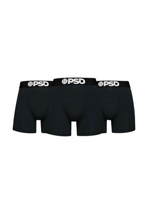 SOLIDS 3PK - Úzké boxerky - black
