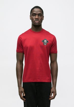 MERCERIZED PATCH LOGO TEE - T-shirt con stampa - red