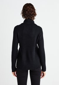 ONLY ONLKATIA SADDLE ROLL NECK - Maglione - black