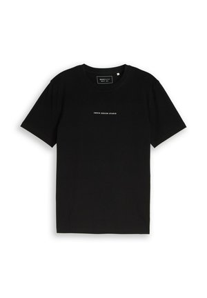 TOM TAILOR DENIM, PRINTED T-SHIRT - T-Shirt print - black