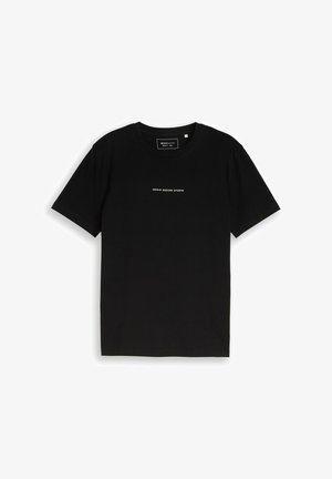 TOM TAILOR DENIM, PRINTED T-SHIRT - Trükipildiga T-särk - black