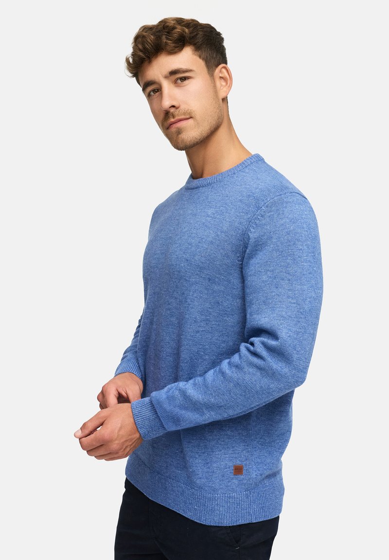 Indicode Heren INJustice Pullover | Trui met ronde hals Army M
