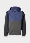 TRAIN ATHLETIC COLOUR BLOCK HOODIE - Mikina s kapucí - blue