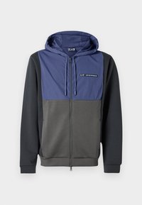 TRAIN ATHLETIC COLOUR BLOCK HOODIE - Jersey con capucha - blue