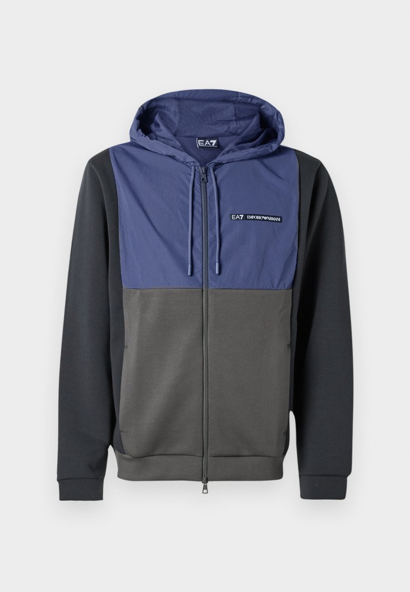 EA7 Emporio Armani Sweater met rits blauw
