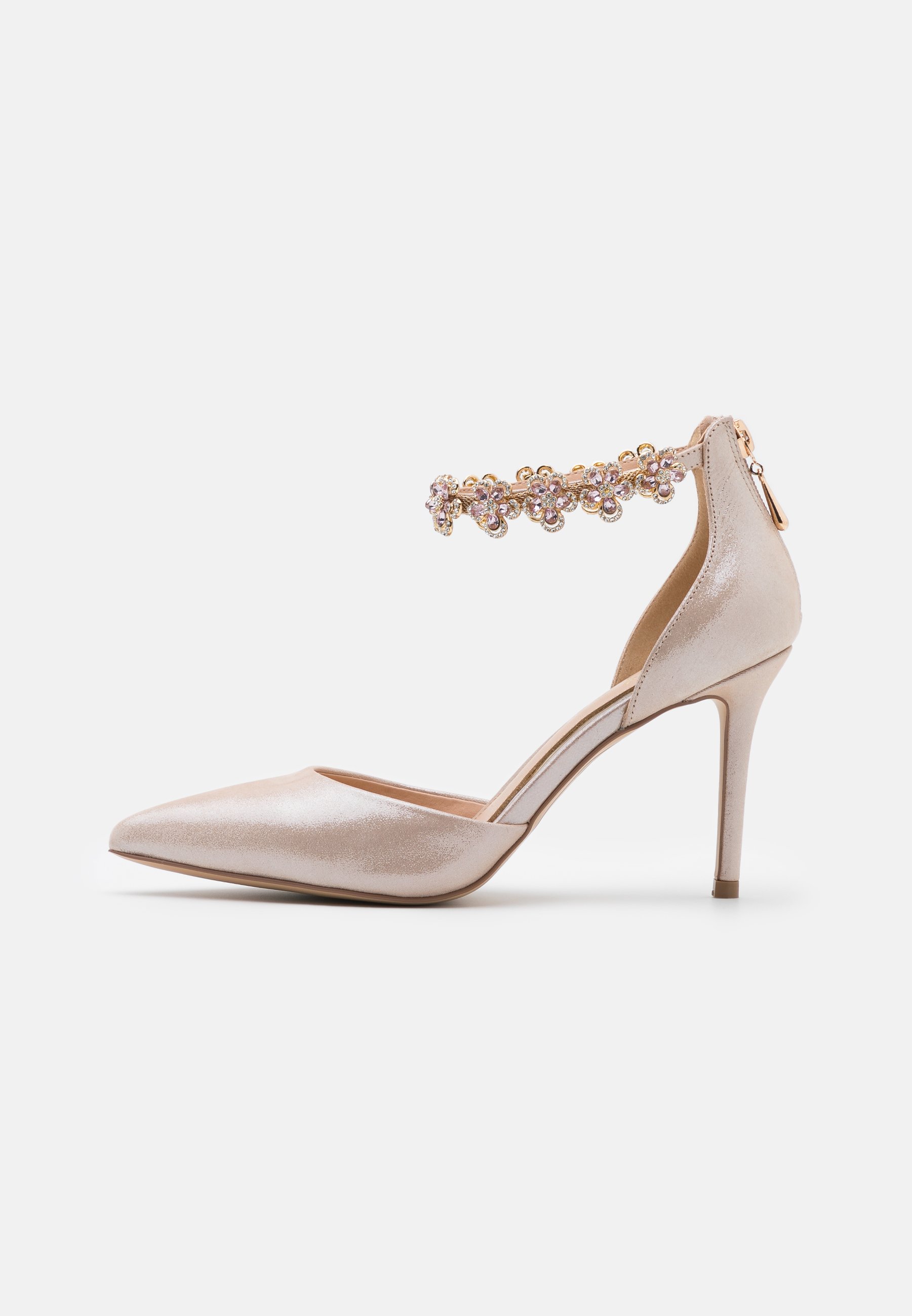escarpin doré zalando
