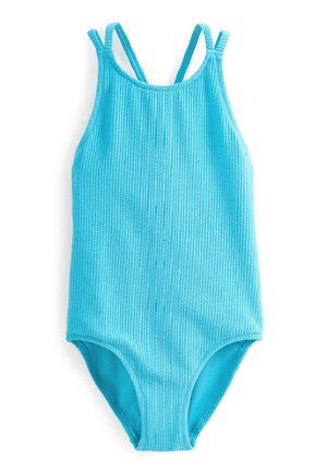 TEXTURED SWIMSUIT - Badeanzug - blue