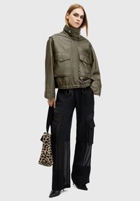 AllSaints CLAY - Leren jas - green