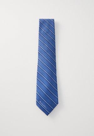 STRIPE LOGO TIE - Tie - blue