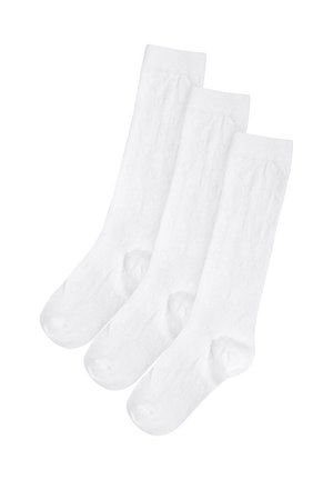 3 PACK - Kniestrümpfe - white