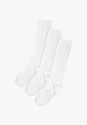 3 PACK - Kniestrümpfe - white