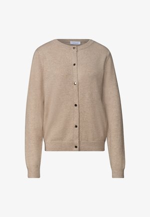 Street One Studio, CARDIGAN MIT RUNDHALS UND KNÖPFEN - Vest - biscuit sand mel.