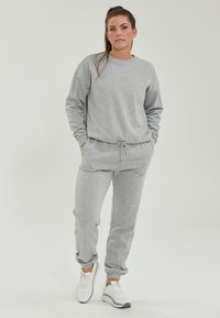 Endurance Träningsbyxor - light grey melange
