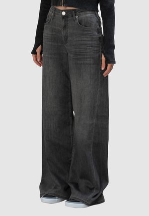 Wijde jeans - black washed