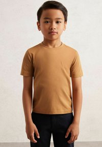 Reiss REISS BLESS CREW NECK T-SHIRT - Základné tričko - tan brown