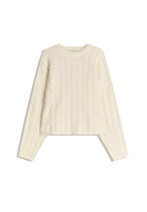 CABLE- SWEATER - Strickpullover - beige