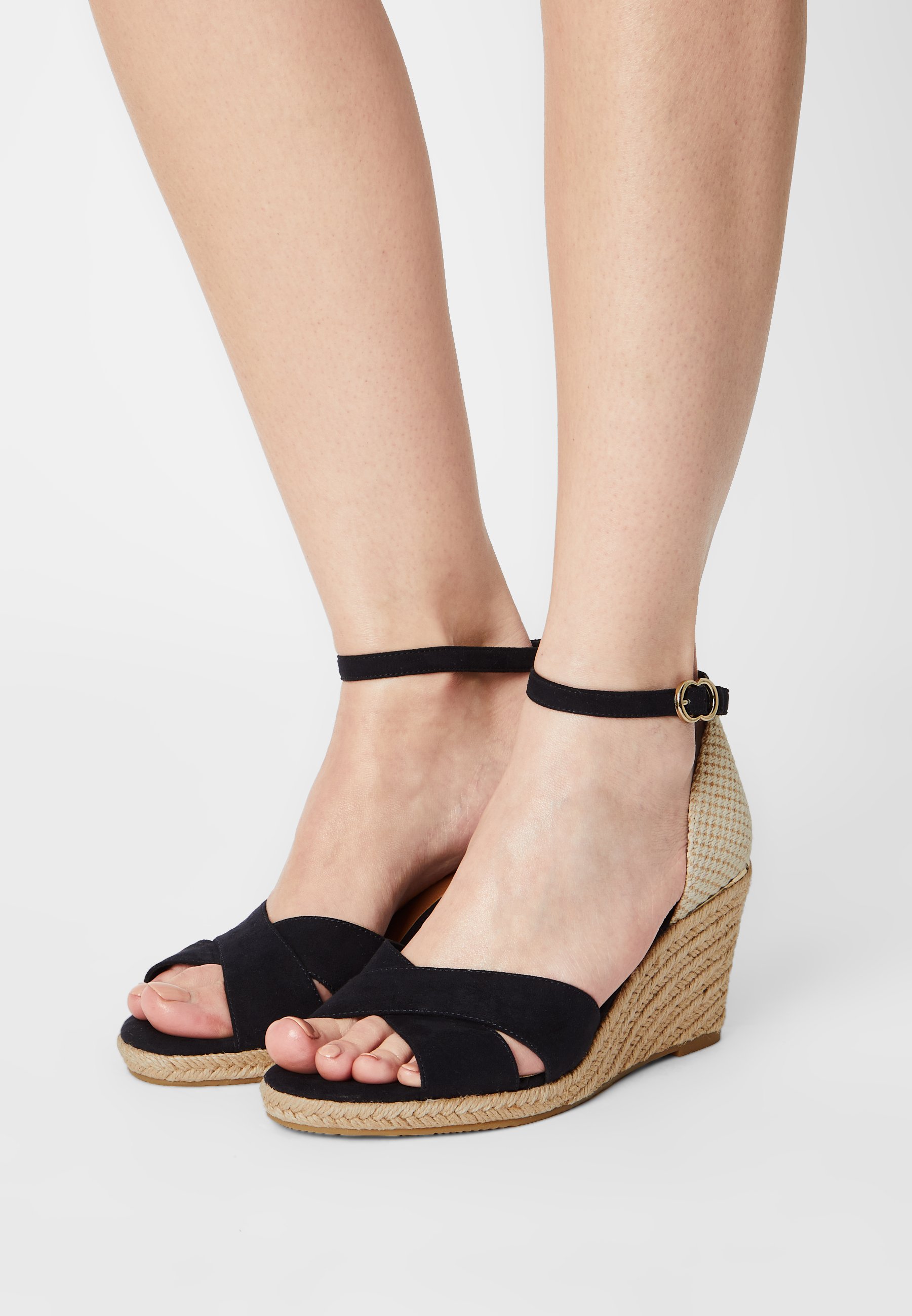 Tamaris Sandalen met sleehak - navy/donkerblauw - Zalando.nl
